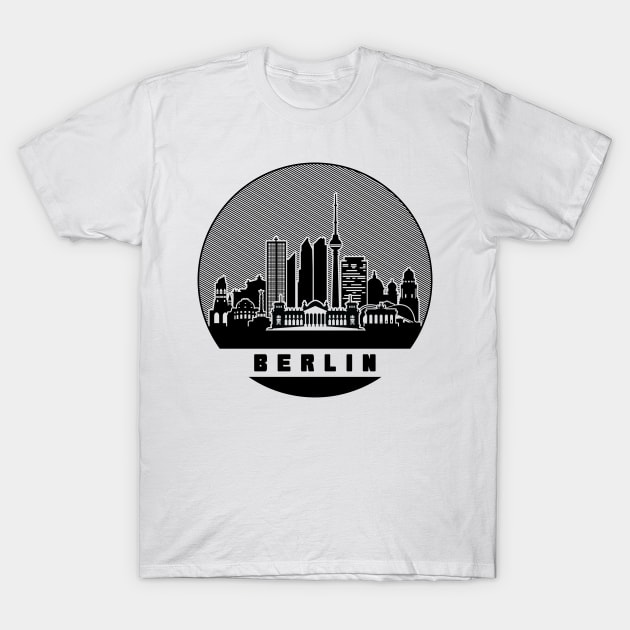 Berlin Germany Skyline T-Shirt by travel2xplanet